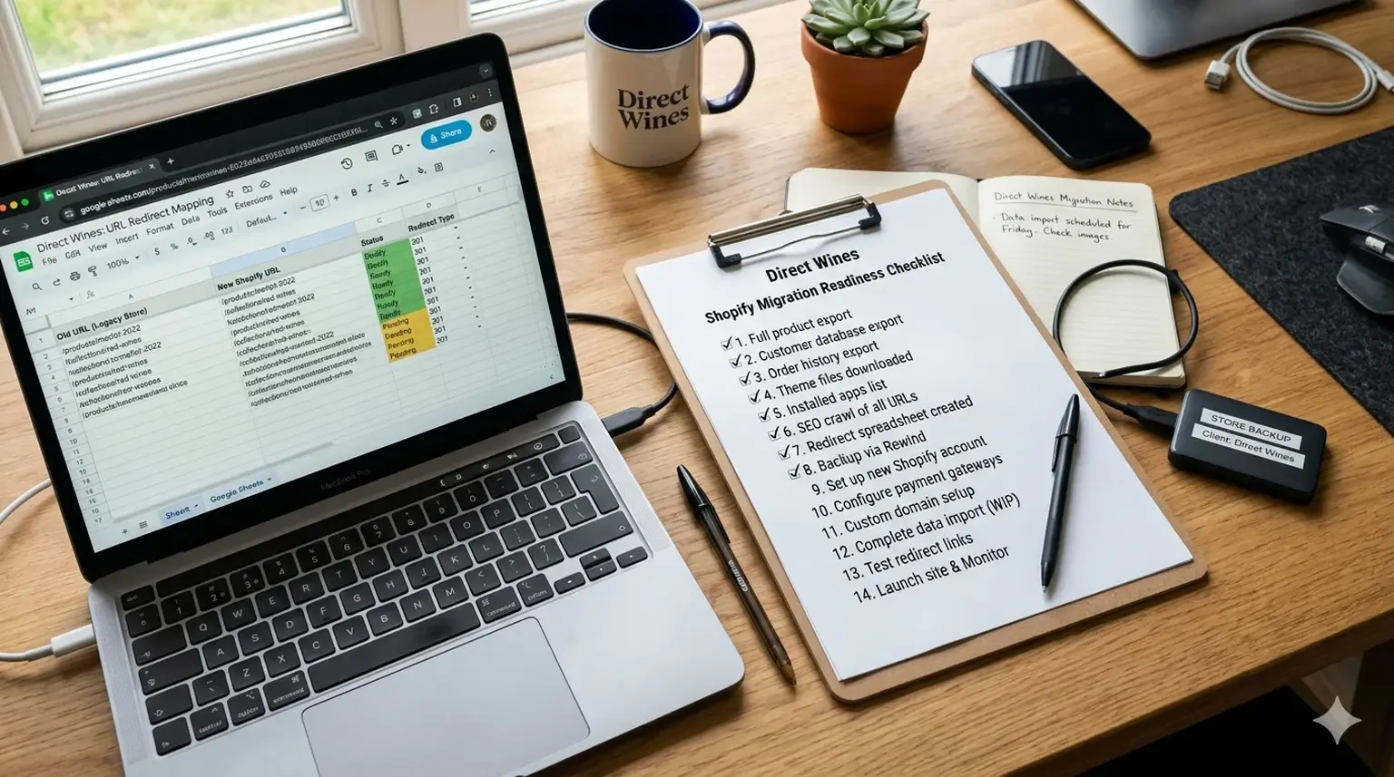 Shopify migration readiness checklist desk