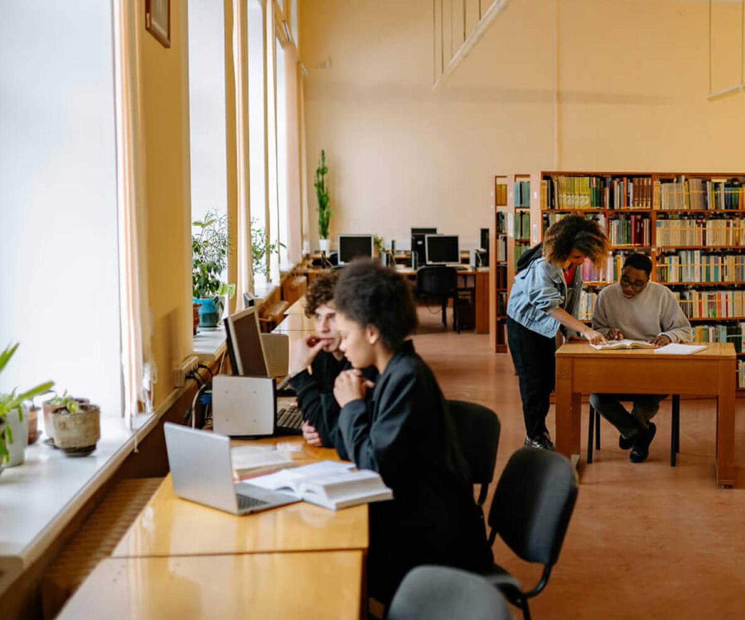 Schülerinnen beim Lernen in einer irischen internationalen Schule – Unterstützt beim Austausch von StudentsGoAbroad