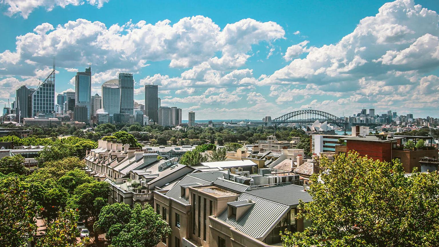 Sydney's Business District als Ort für Sozialpraktikum