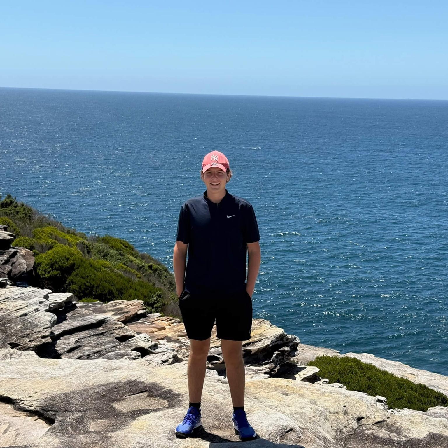 Tom enjoys his free time by the sea during his internship in Sydney.