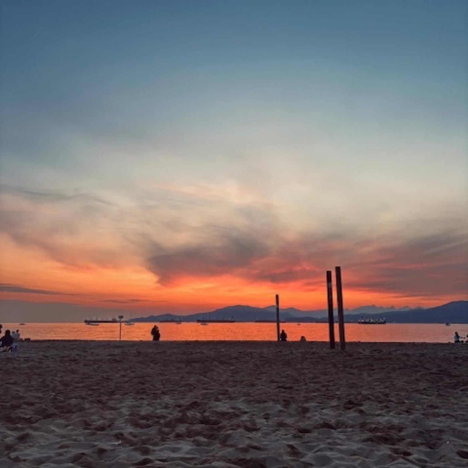 Sonnenuntergang in Vancouver Island während einem Auslandspraktikum