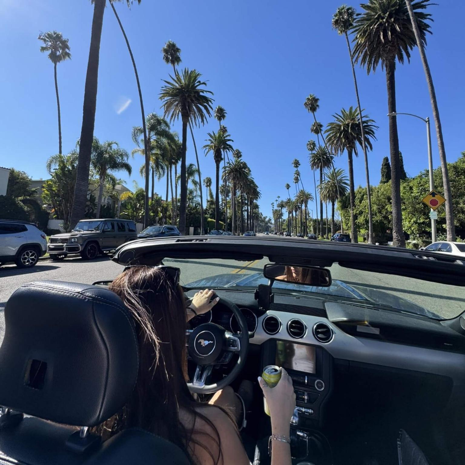 Nici on a weekend trip with friends in California during her internship abroad