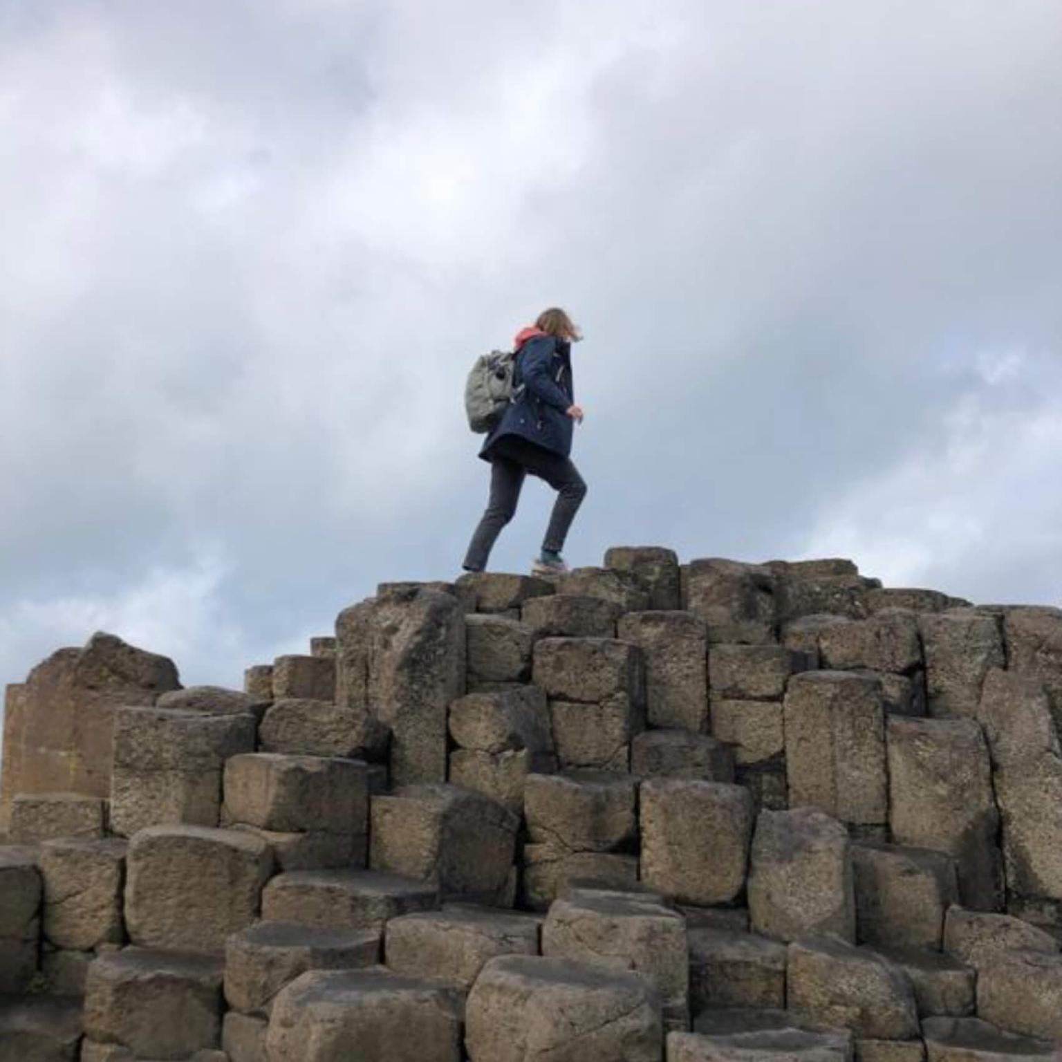 Intern Fina enjoying her time off in Ireland's stunning nature
