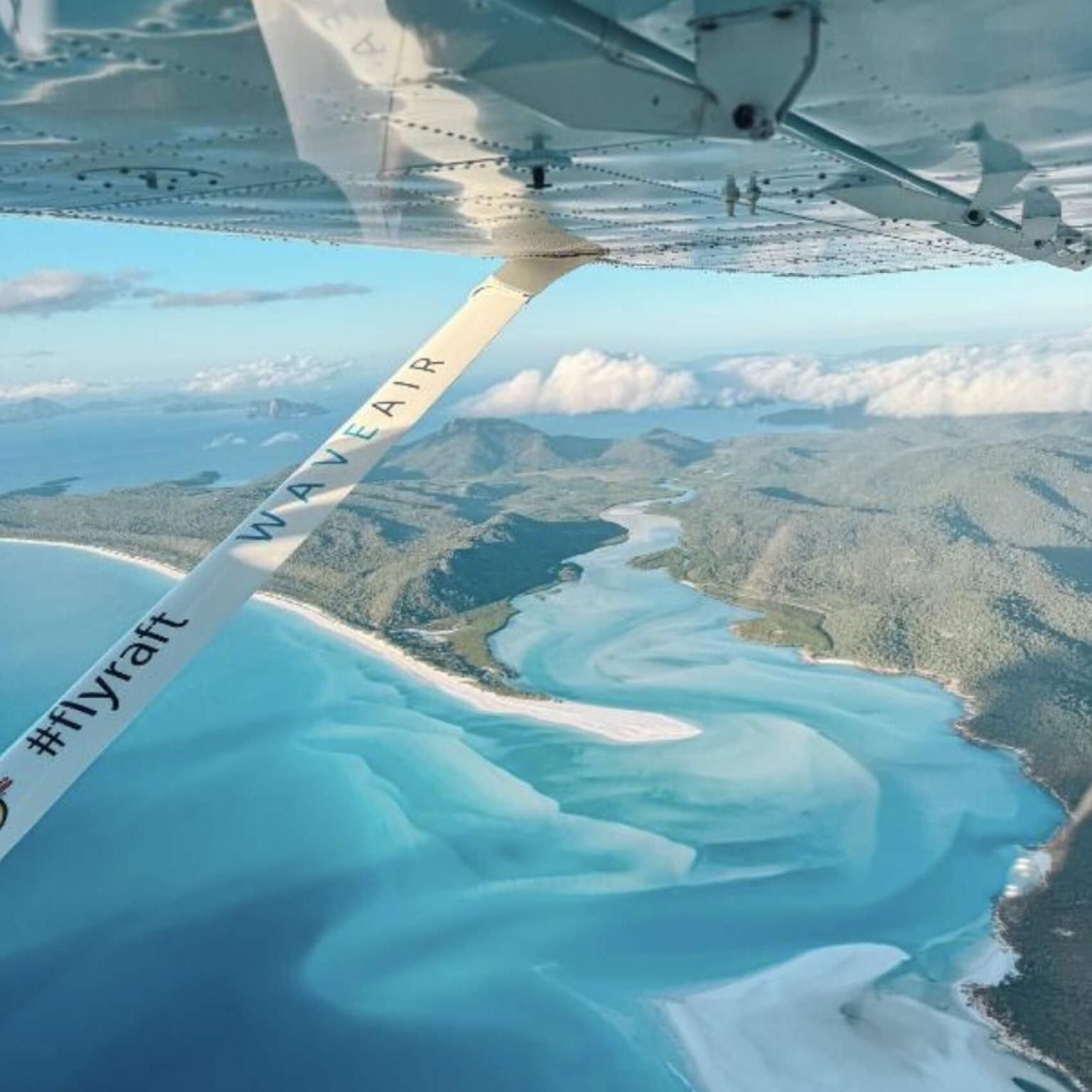 An epic flight through the Whitsundays during one our Adventure Trips along Australia's East Coast