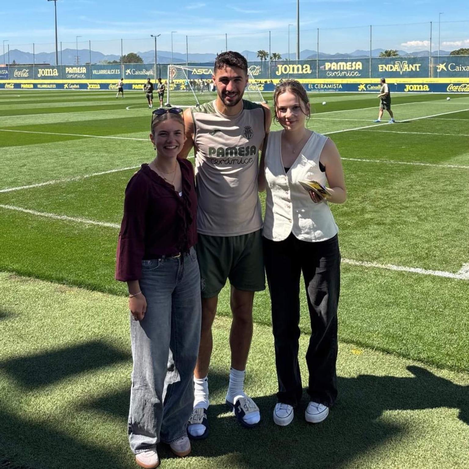 Annika beim Training ihres Praktikumgebers Villareal CF in Spanien