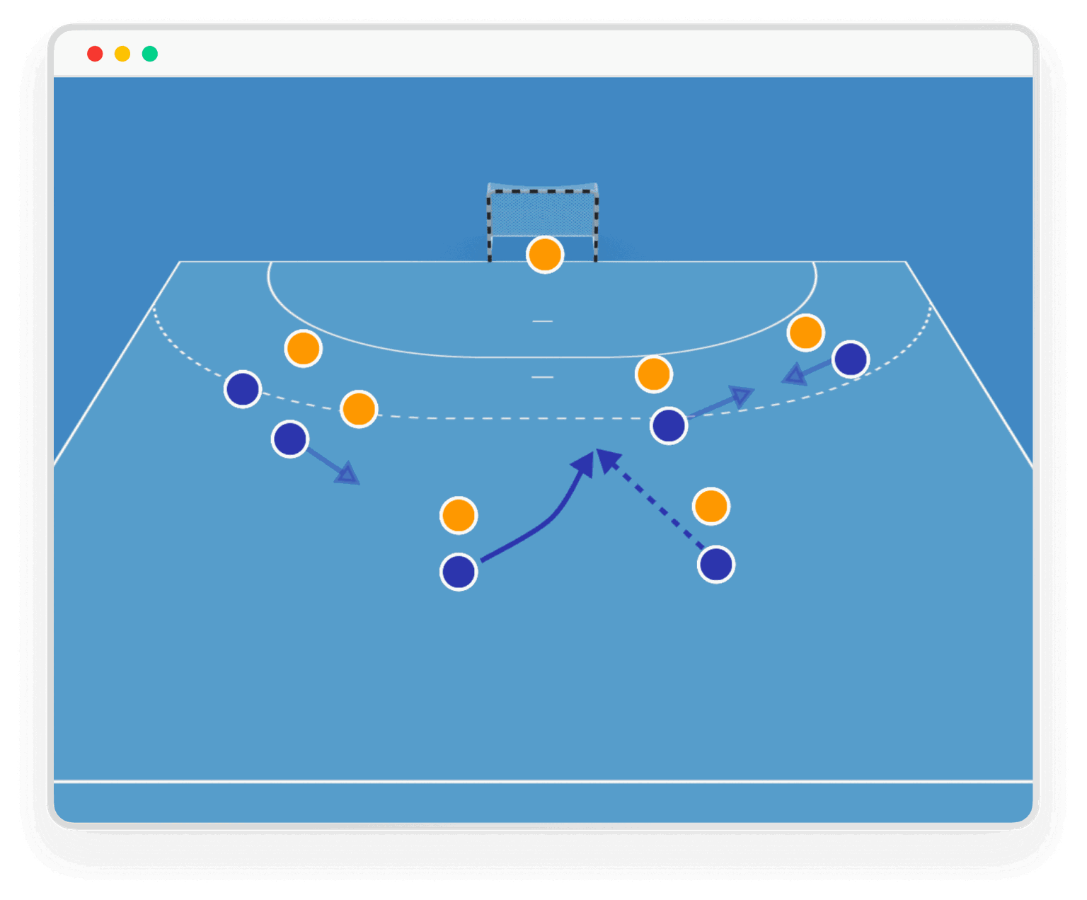 A complete exercise drawing and animation tool for sports coaches, with ready to use templates