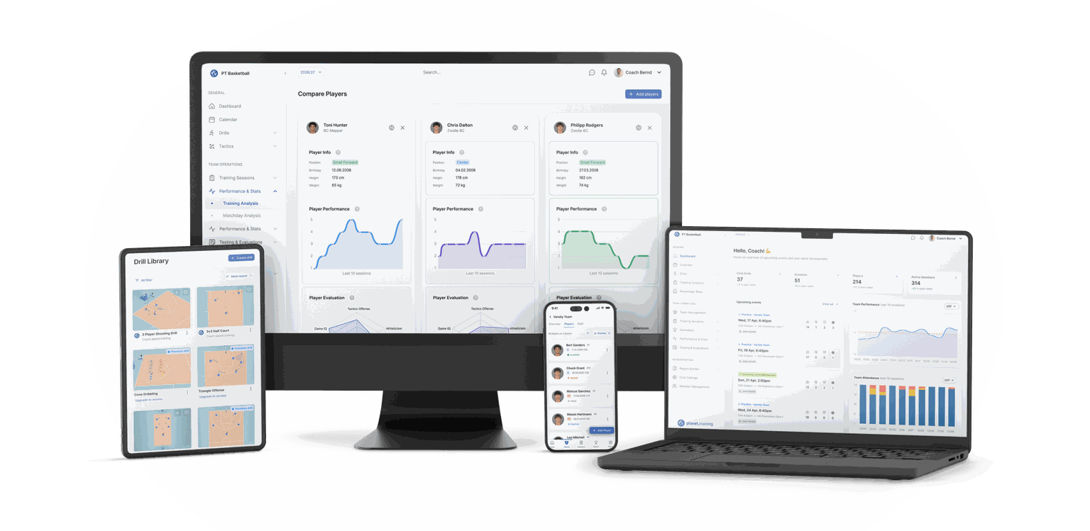 The leading Basketball team management application