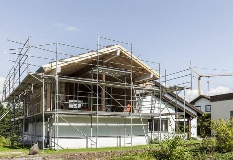 Haus das saniert wird