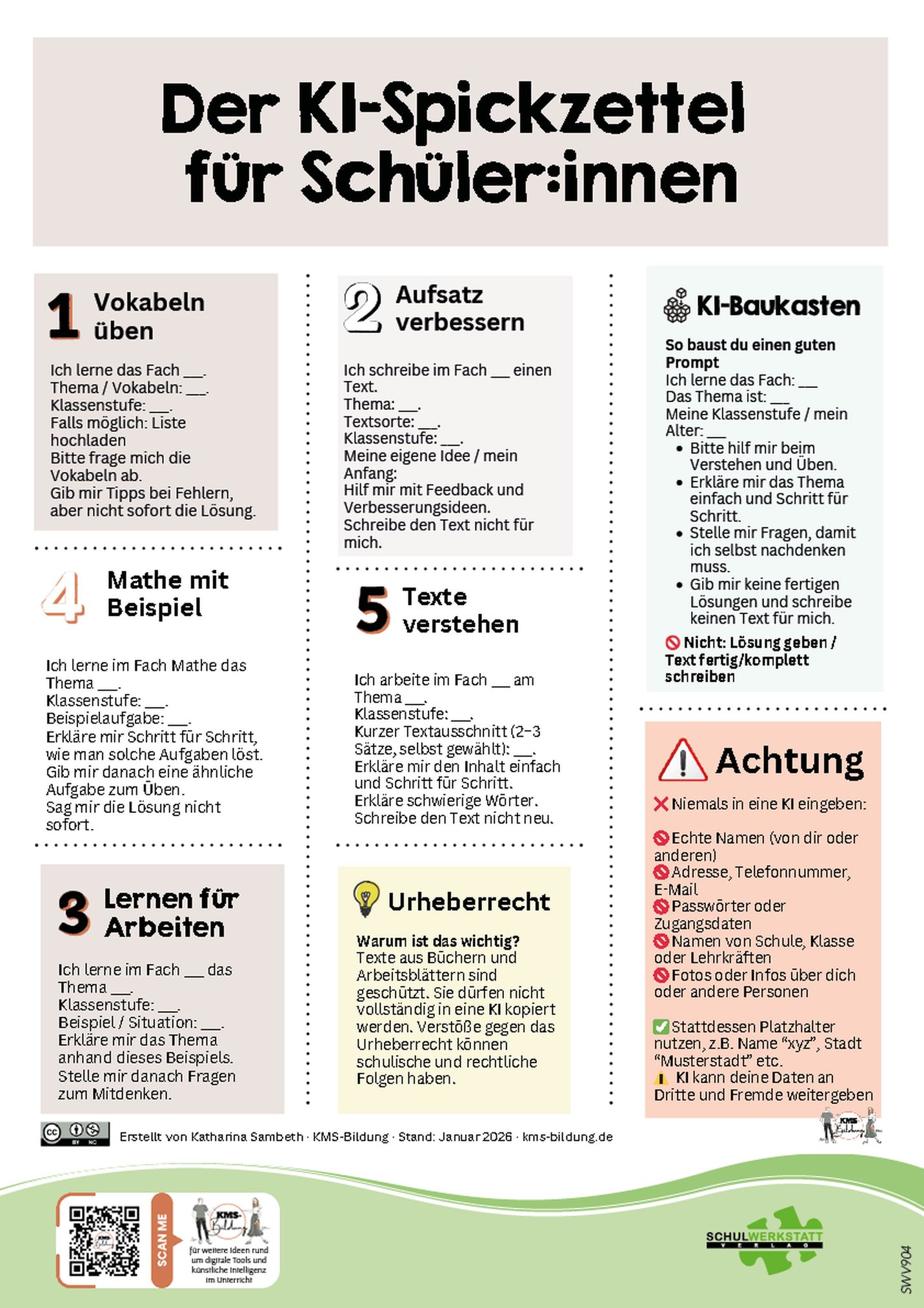 KI Spickzettel fürs Klassenzimmer