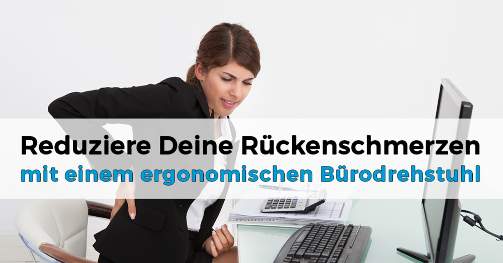 Ergonomischer Bürodrehstuhl gegen Rueckenschmerzen
