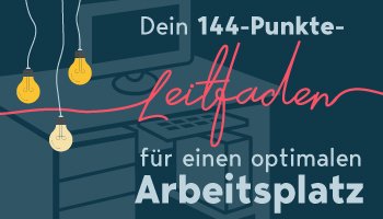 Optimaler Arbeitsplatz Infografik