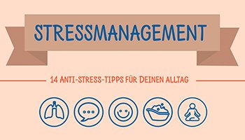 Stressmanagement Infografik
