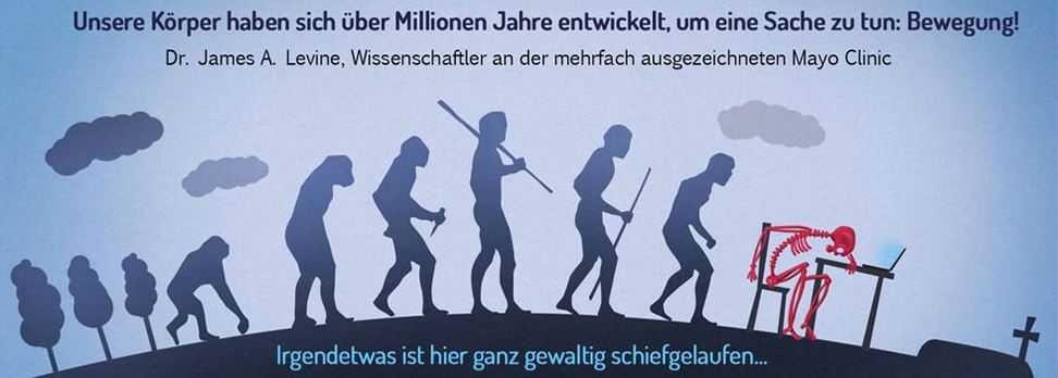 Bürodrehstuhl gegen Bewegungsmangel