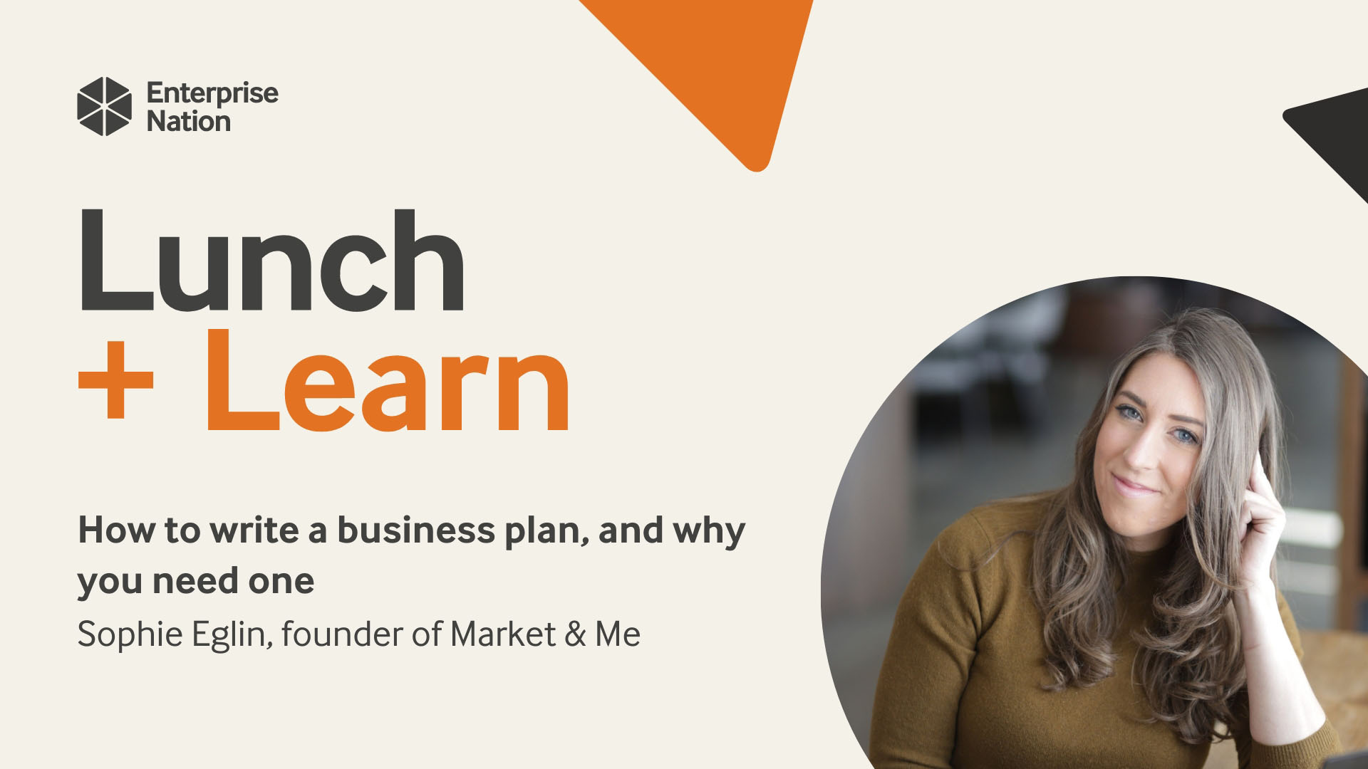 Lunch and Learn How to write a business plan, and why you need one