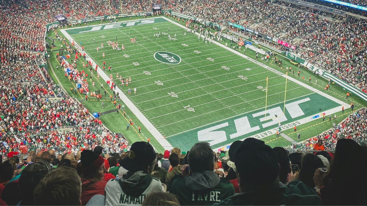 American Football Fans In Stadium Yup... I Believe! I Believe! NY