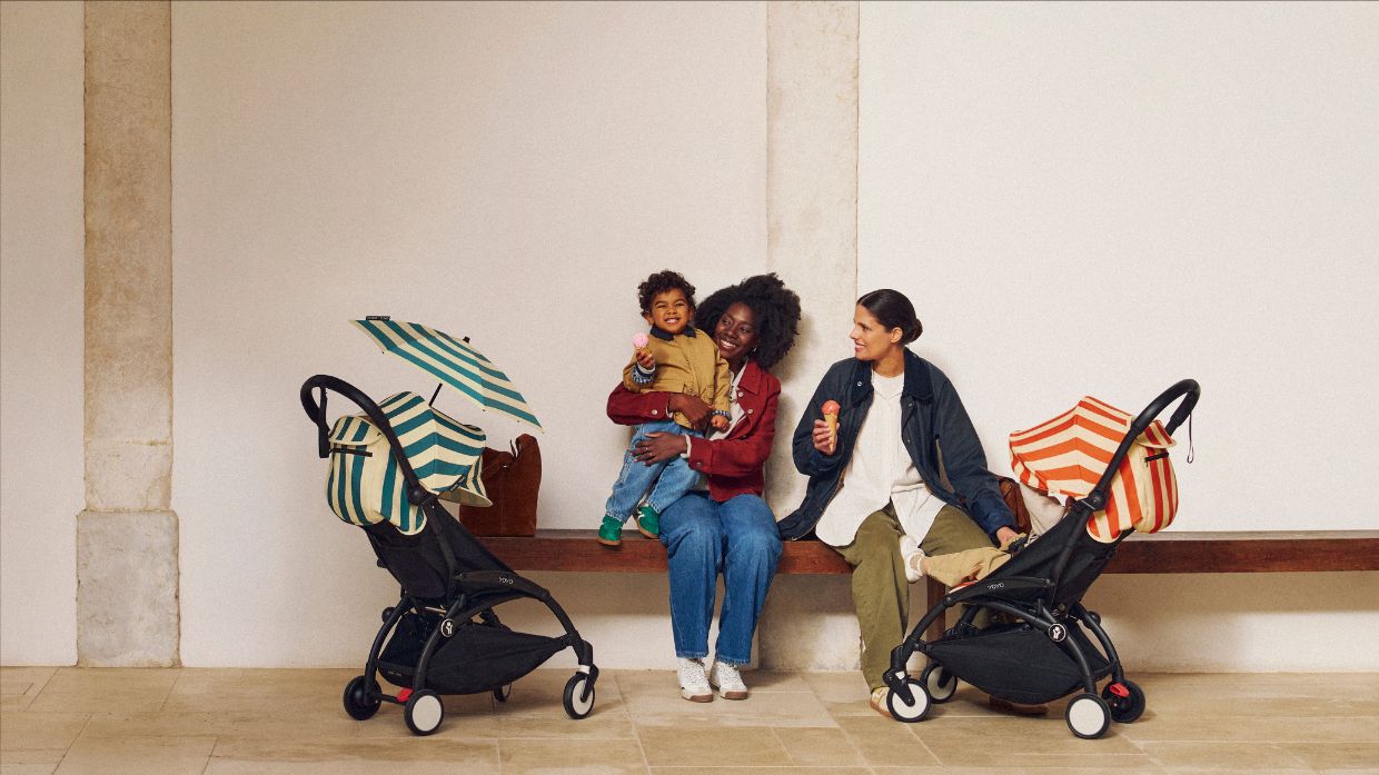 stroller for travel Unilove On The Go 3-In-1 Frame Stroller with Reversible Toddler Seat