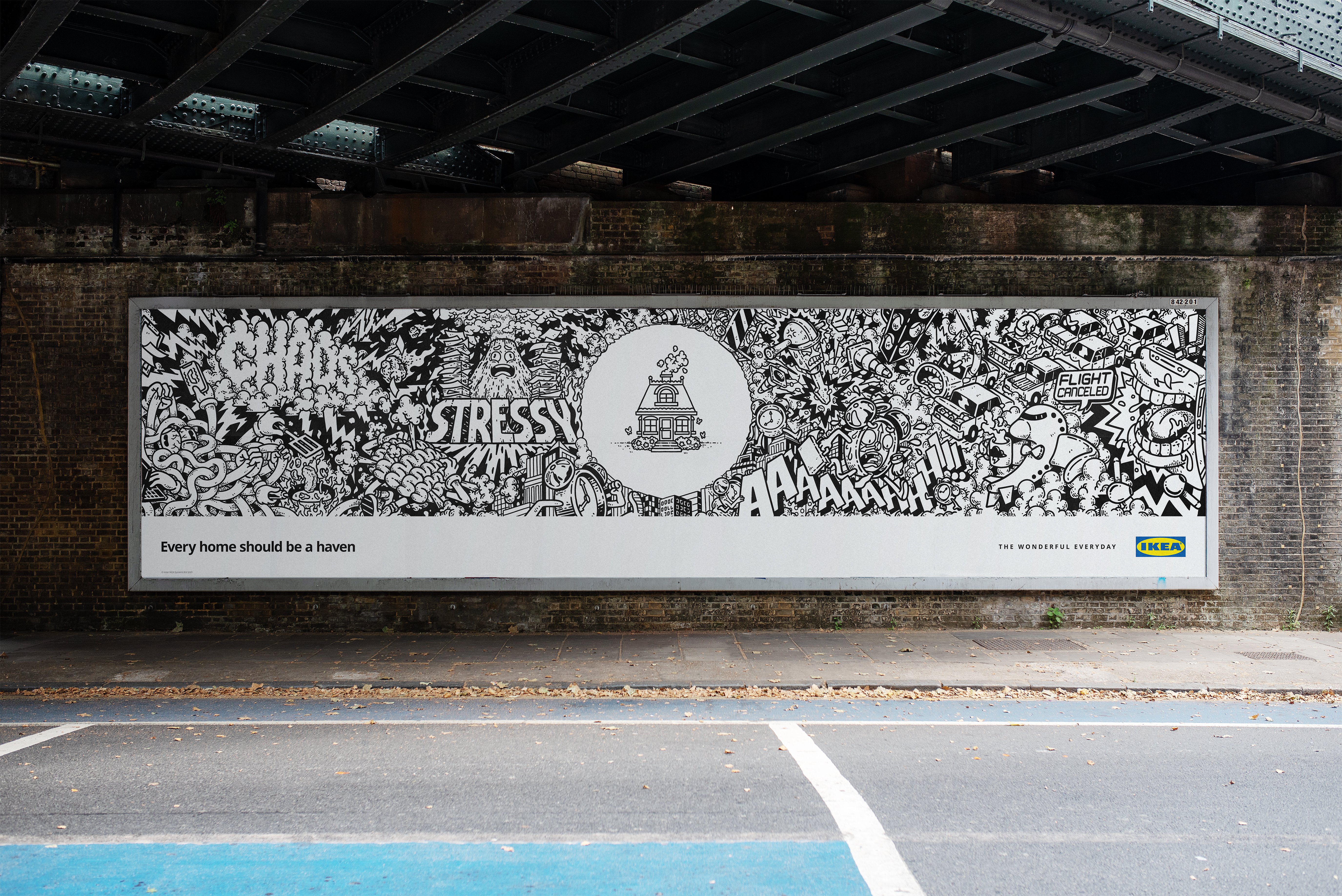 Ikea Launches Murals Showing Stresses Of Life Outside The Home