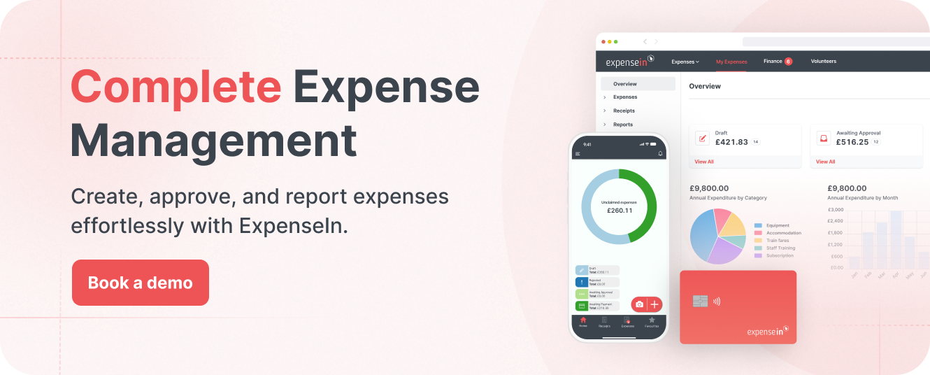 ExpenseIn - Complete expense management - book a demo CTA