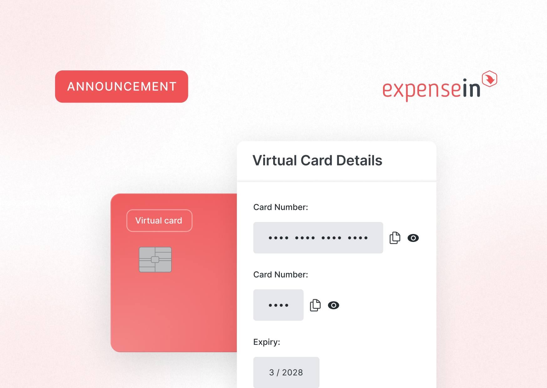 Virtual Card Announcement