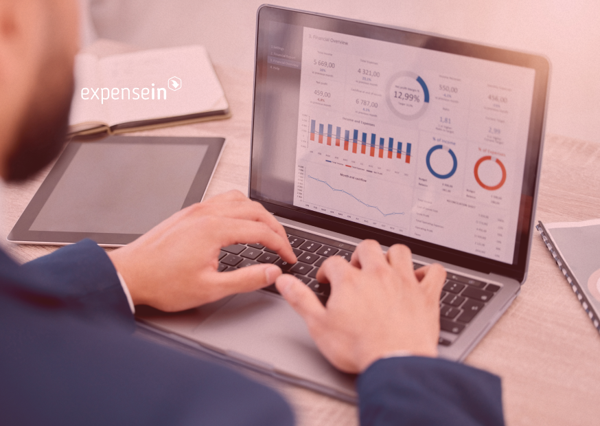 A finance manager utilising their finance system integration.