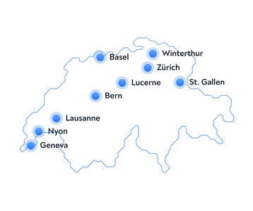 map switzerland