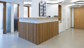 Empfangstheke Medics Ambulatorium / Walk-In Bern