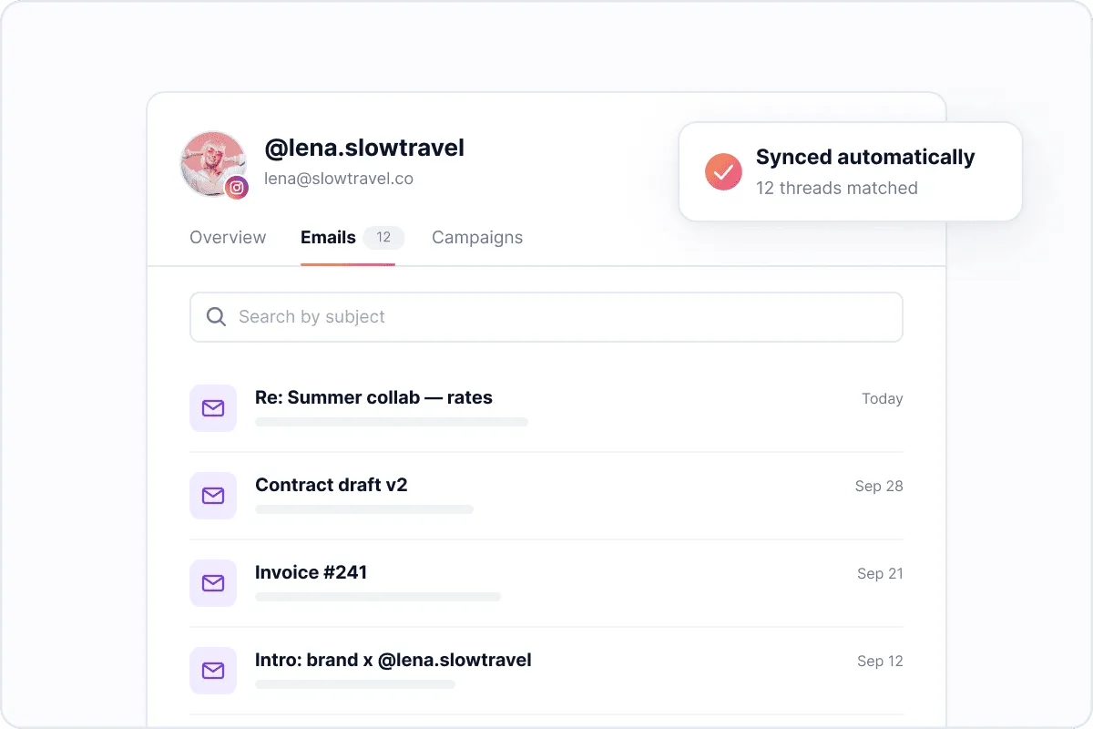 Organize creators your way
