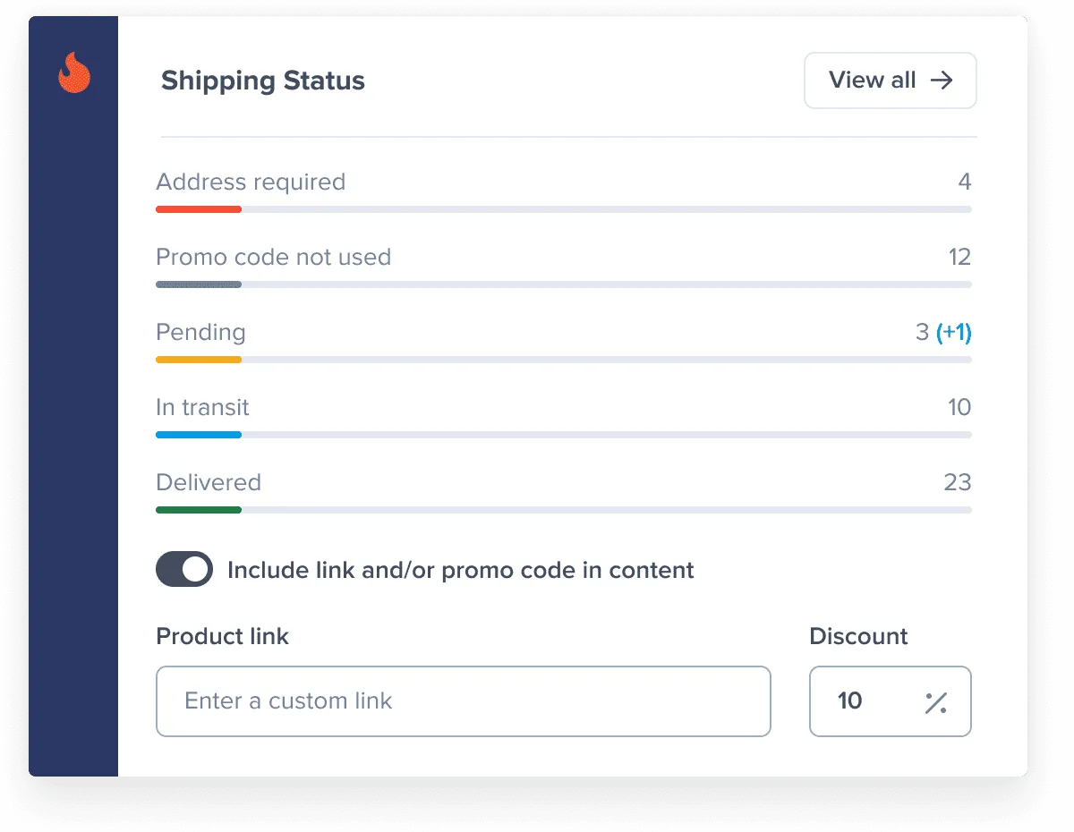 Send product samples hassle-free