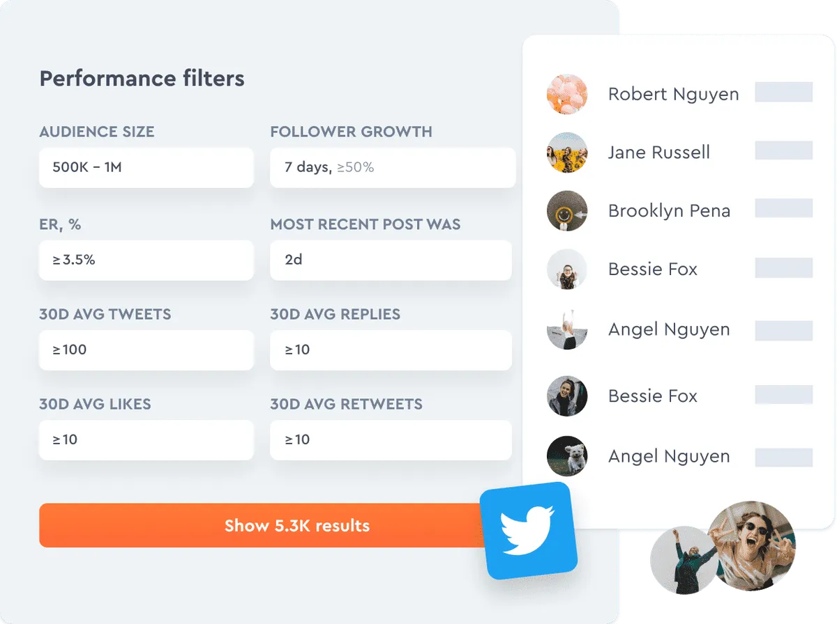 Pinpoint X (Twitter) influencers in seconds