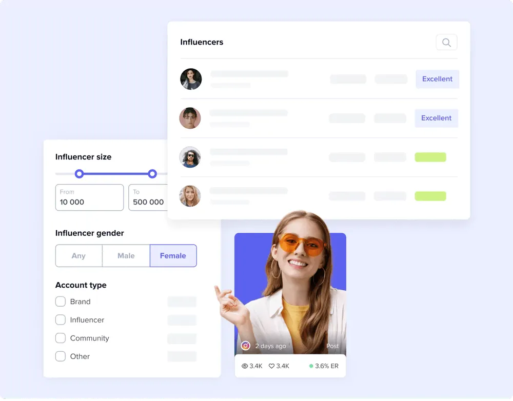 an example that shows the way to do influencer discovery