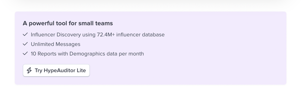hypeauditor lite