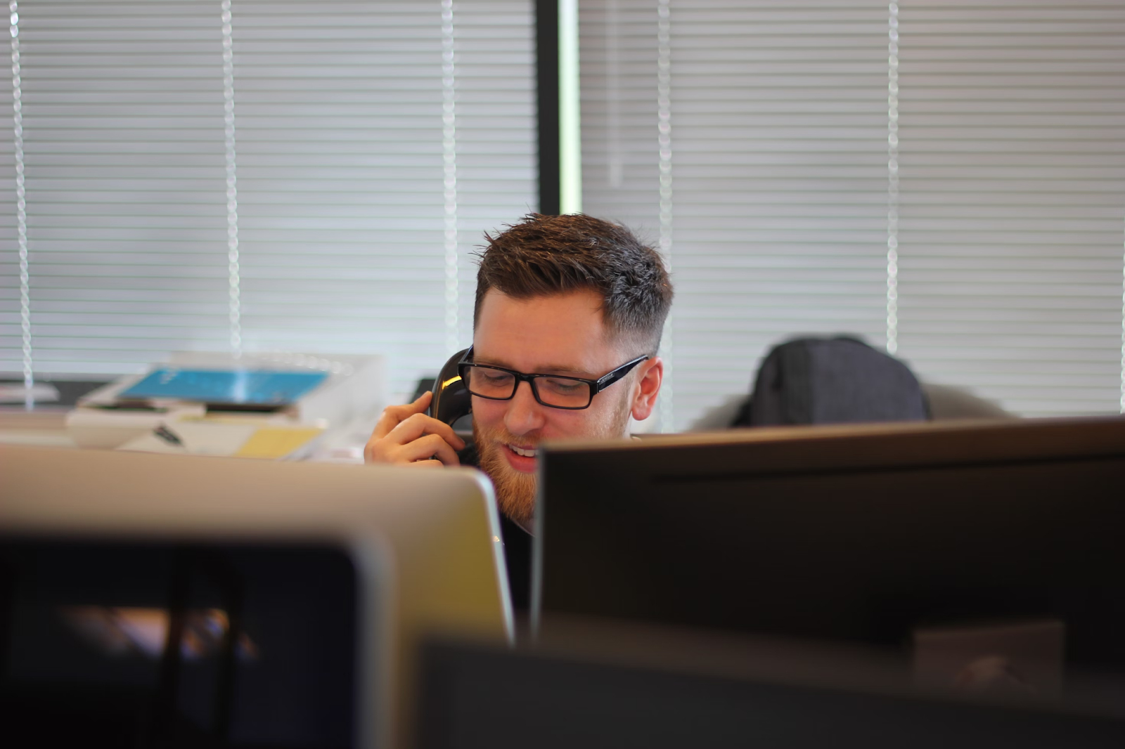 a man having a call