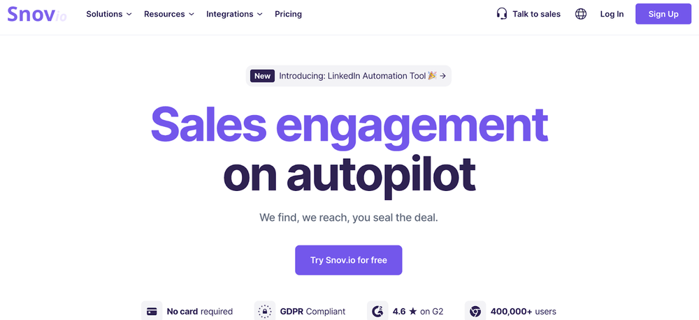 Snov.io is an influencer outreach tool that helps marketers to execute the process on autopilot.