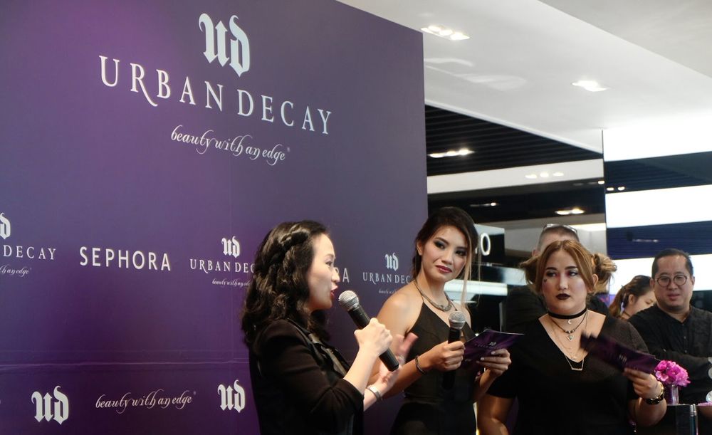 A picture of Urban Decay's event in Indonesia, attended by beauty influencers
