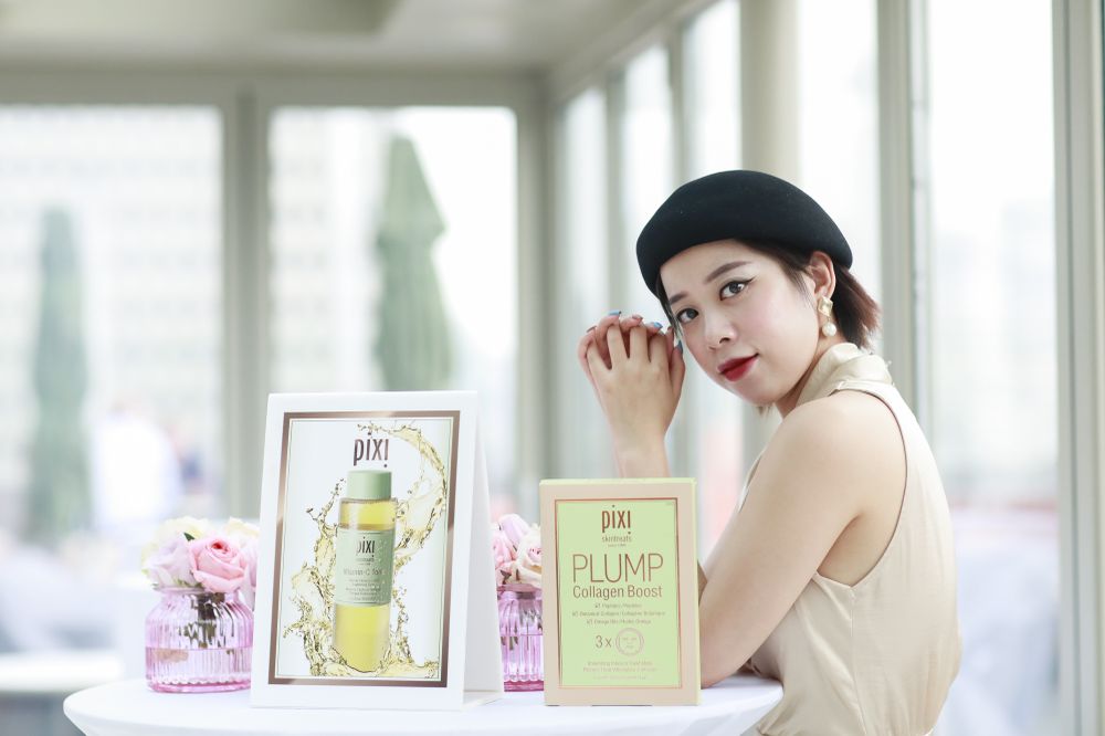 A woman attending Pixi Beauty launch in China