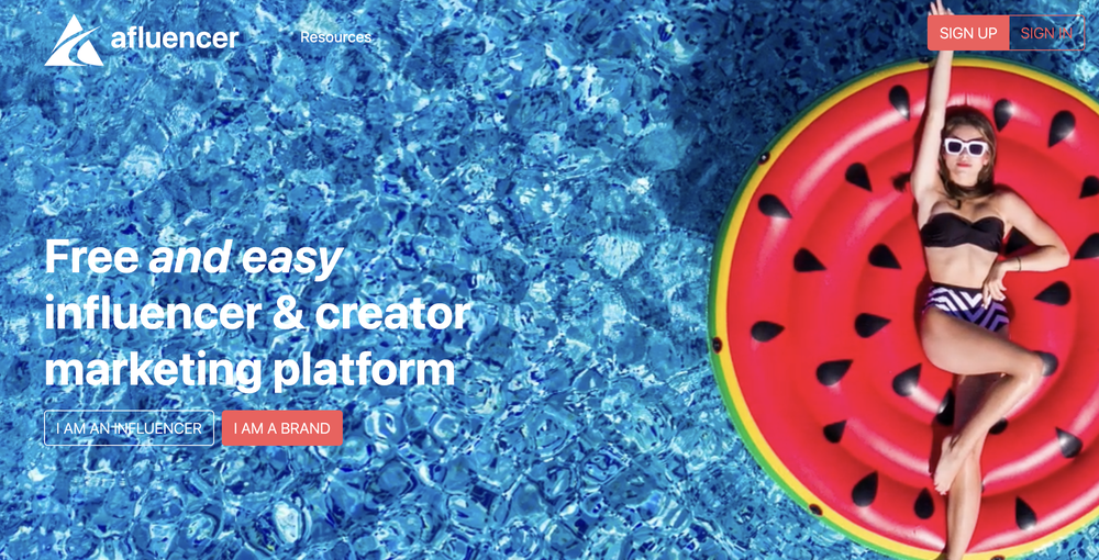 Afluencer provides free and easy influencer & creator marketing platform.