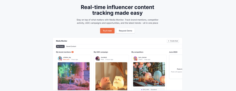 HypeAuditor media monitor