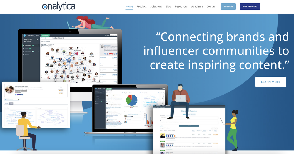 Onalytica connects brands and influencer communities to create content that resonate.
