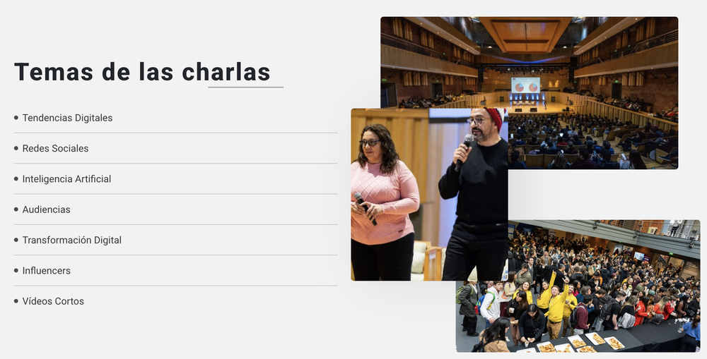 A screenshot from Social Media Day Argentina's website that will be held on July 10, 2025.