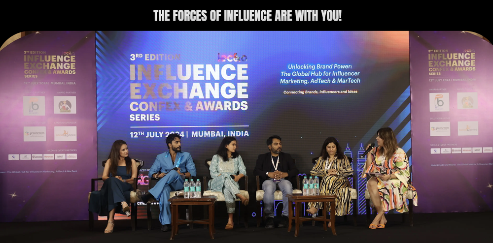 A screenshot from Influence Exchange Confex & Awards website, showing moment from the previous conference.