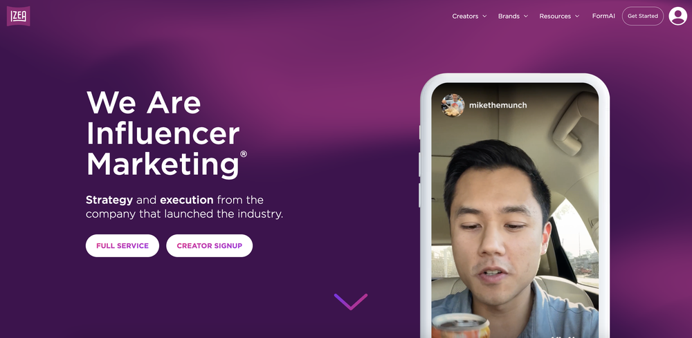 IZEA Flex, an all-in-one influencer marketing solution including strategy and execution.