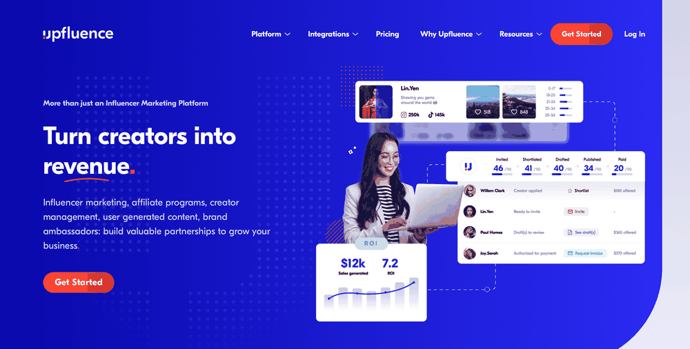 Upfluence platform overview