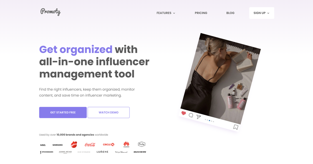 Promoty influencer marketing platform