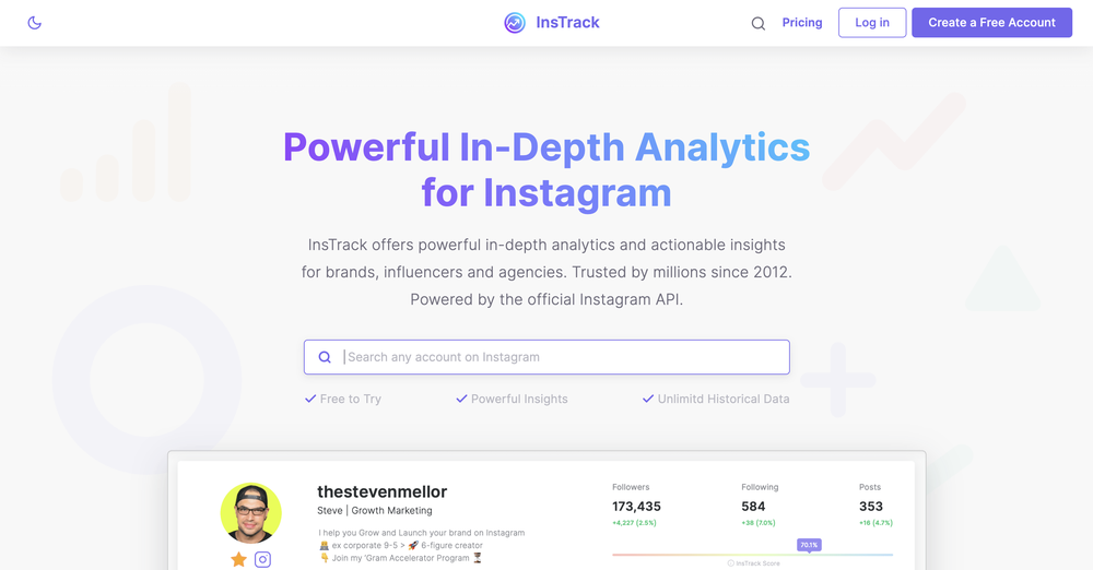 Instrack influencer marketing platform