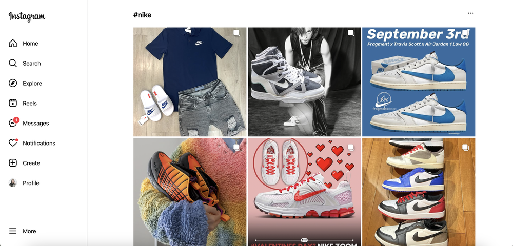 how to look for competitors on Instagram using hashtag
