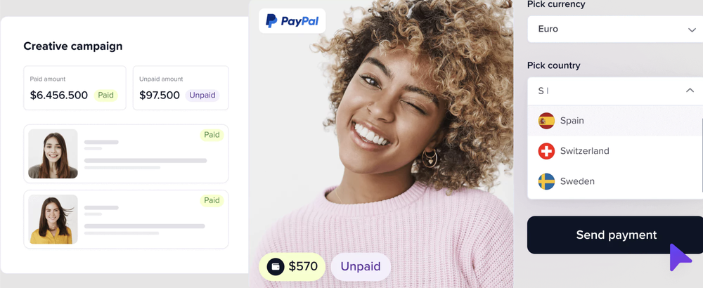 A glimpse of HypeAuditor’s influencer payment feature.