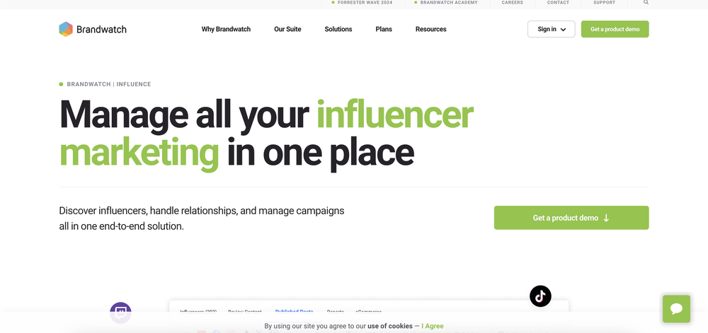 Brandwatch Influence helps marketers manage influencer marketing in one place.