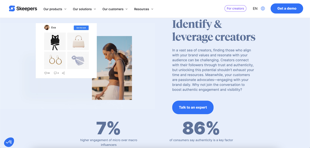 Skeepers makes influencer vetting easier with their feature.