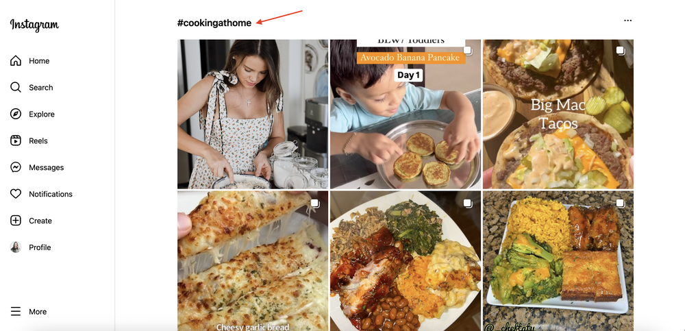 an example of how to find niche influencers using Instagram hashtag