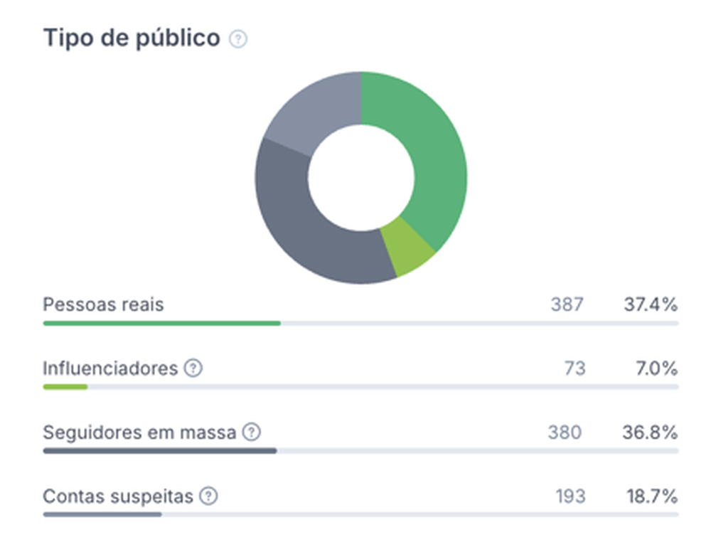 Publico suspeito - relatório de HypeAuditor